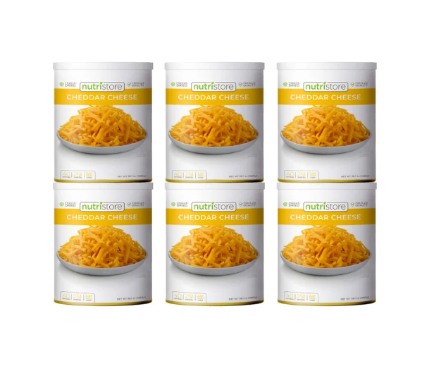 Nutristore Freeze Dried Cheddar Cheese 6x1080 G