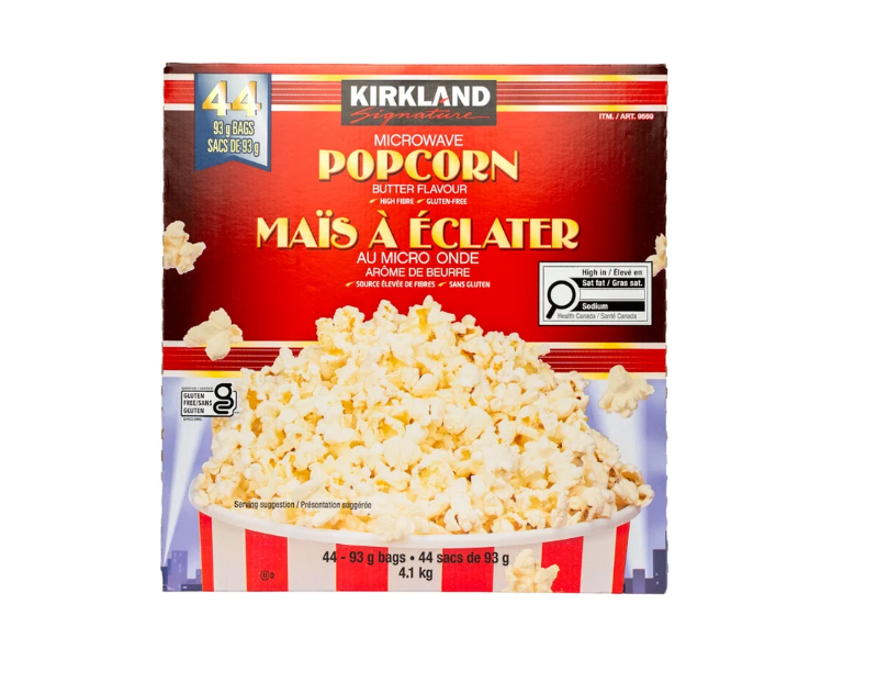 KIRKLAND SIGNATURE Butter Popcorn 44 Sacs:93 G pack