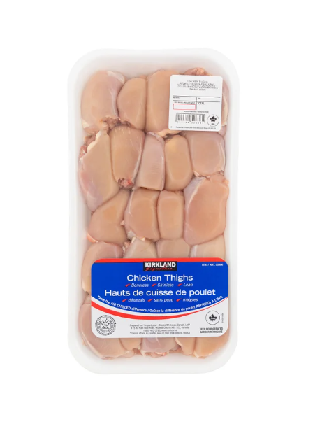 KIRKLAND SIGNATURE Boneless Skinless Chicken Thighs 2 Kg