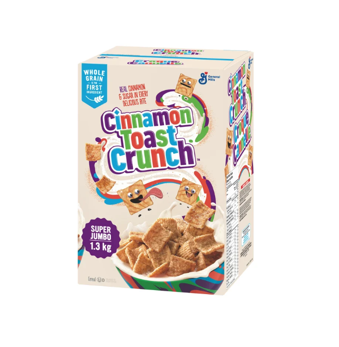 Super Jumbo Cinnamon Toast Crunch Cereal 1.3 Kg