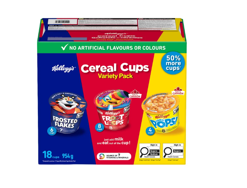 Kellogg's Cereal Cups Variety Pack 18x53 G