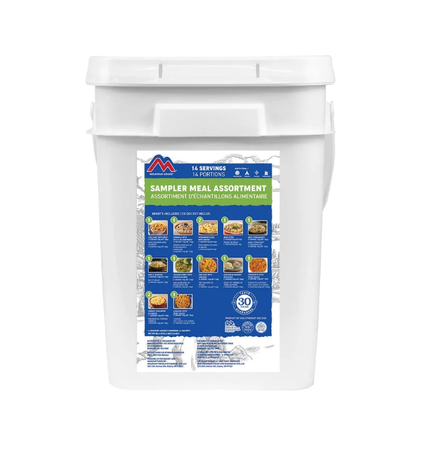 Mountain House Meal Assortment 1 Bucket: 14 Total Serving