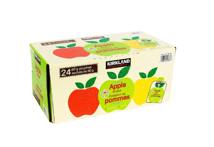 KIRKLAND SIGNATURE Apple Snack 24 x 90 G Pouch
