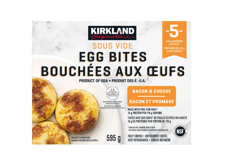 KIRKLAND SIGNATURE Bacon and Cheese Egg Bites 595 G
