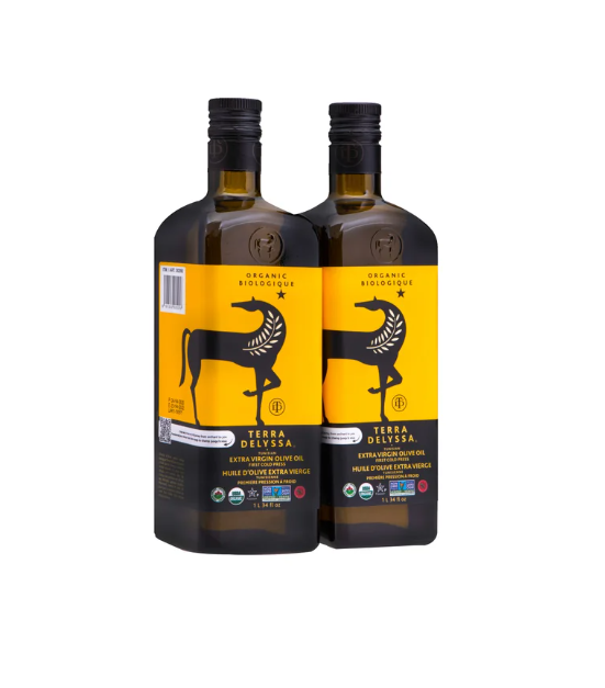 Terra Delyssa Organic Extra Virgin Olive Oil 2x1 L