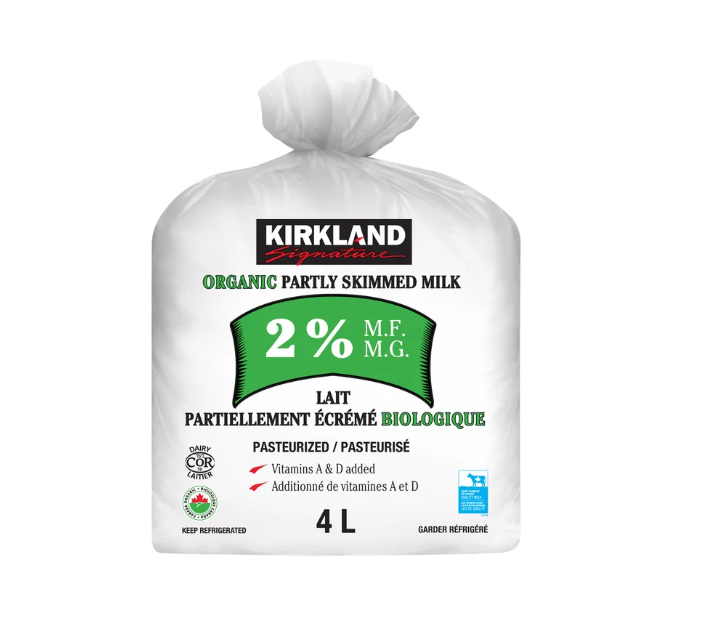 KIRKLAND SIGNATURE Organic 2% Milk 4L