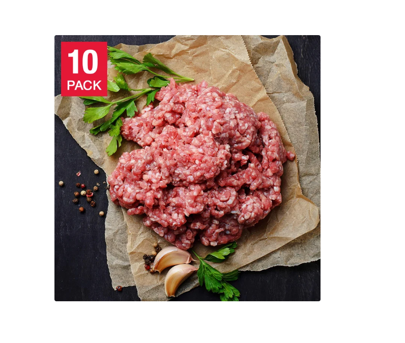 Berkshire Sired Ground Pork -454 G (1 lb)x 10 Pack