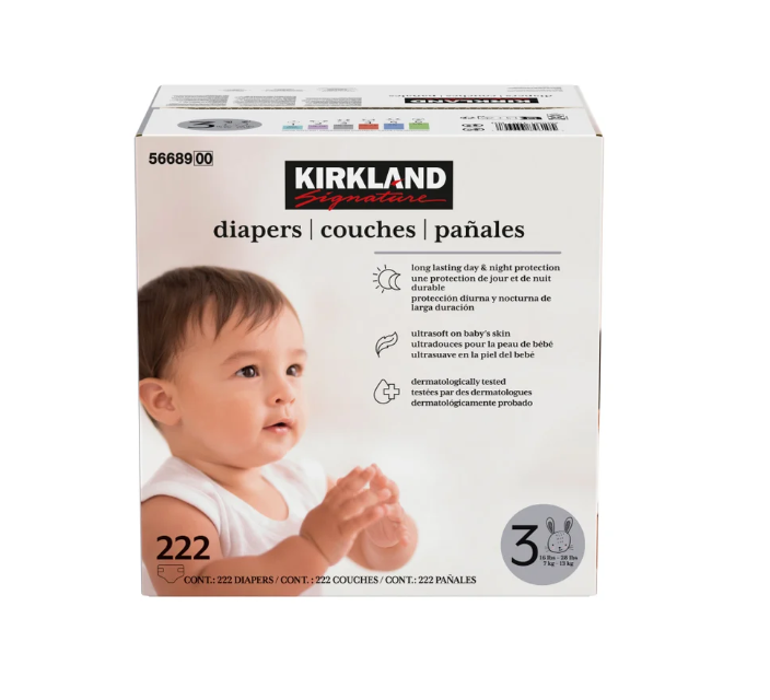 KIRKLAND SIGNATURE Diapers 222 Count