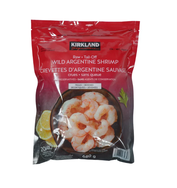 KIRKLAND SIGNATURE Raw Wild Argentina Shrimp 680 G