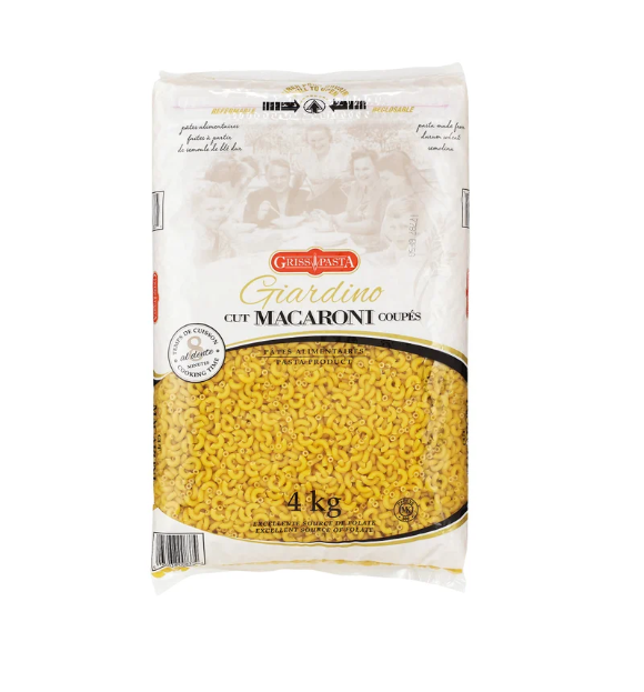 Griss Pasta Giardino Macaroni 4 Kg