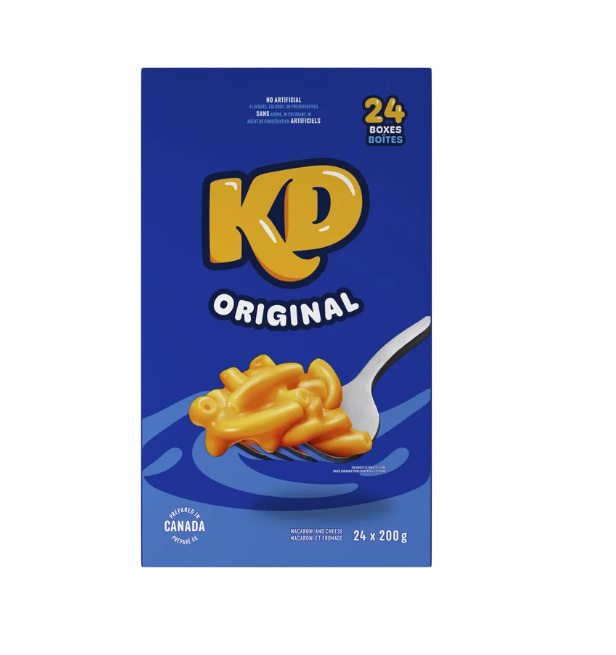 Kraft Dinner Original Macaroni and Cheese 24x200 G