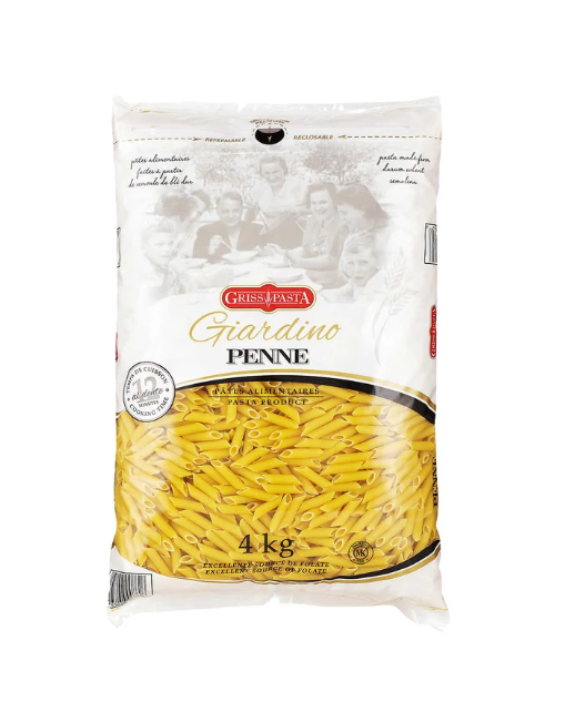 Griss Pasta Giardino Penne 4 Kg