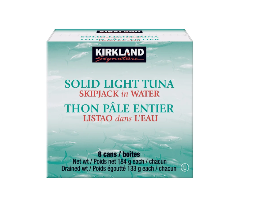 KIRKLAND SIGNATURE Solid light Tuna in Water : 8 Cans