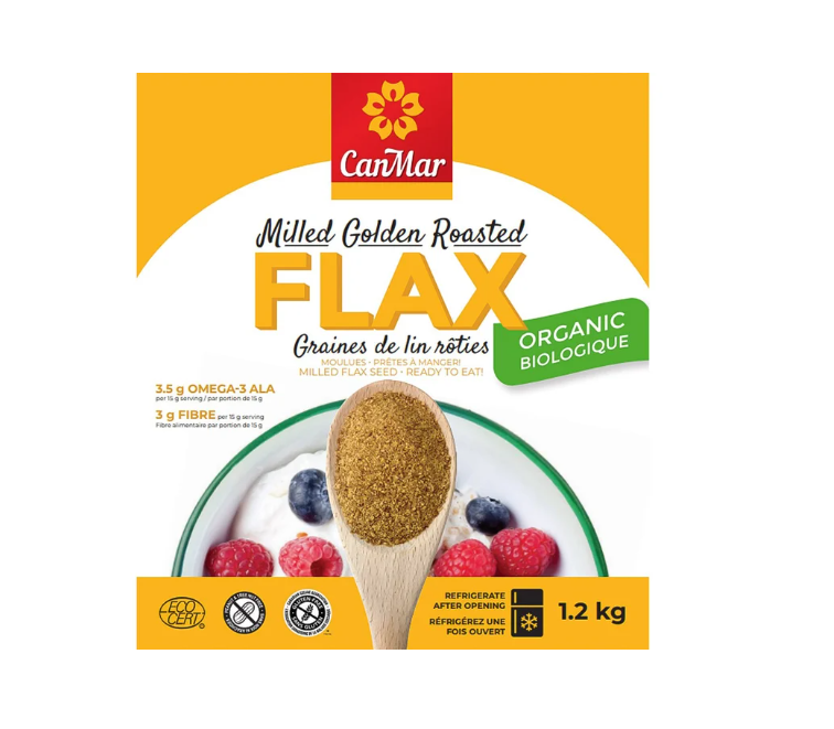 Canmar Organic Milled Golden Flax Seeds 1.2 Kg