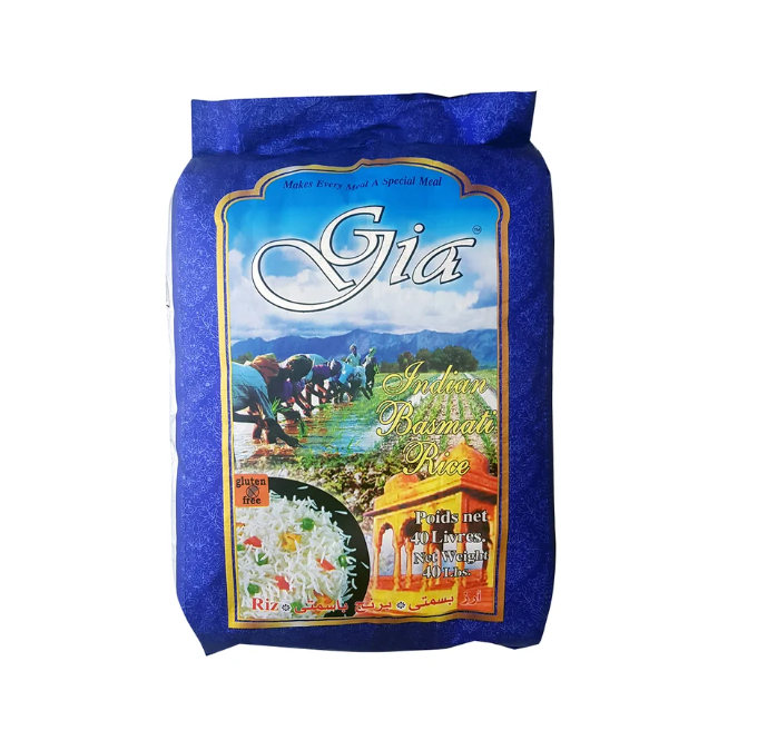 Gia Indian Basmati Rice 18.14 Kg