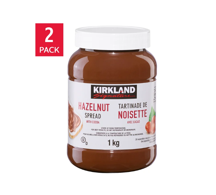 KIRKLAND SIGNATURE Hazelnut Spread 2x1 Kg