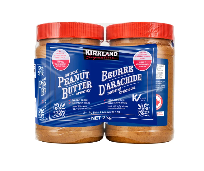 KIRKLAND SIGNATURE Peanut Butter 2x1 Kg