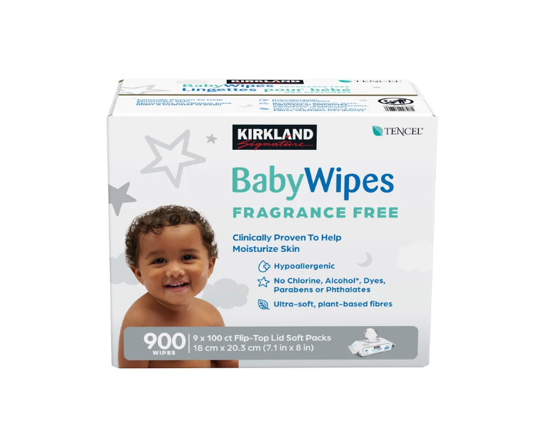 KIRKLAND SIGNATURE Baby Wipes 9 Packs of 100
