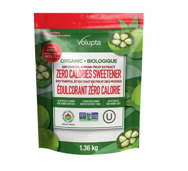 Volupta Organic Erythritol Monk Fruit Sweetener 1.36 Kg