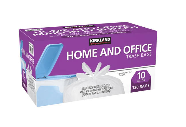KIRKLAND SIGNATURE Smart Tie Home and Office Bags 10 Gallons:320 Bags