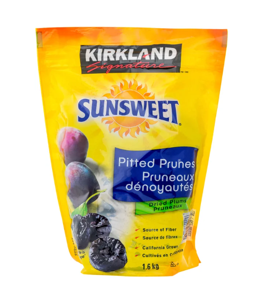 KIRKLAND SIGNATURE Pitted California grown Prunes 1.6 KG