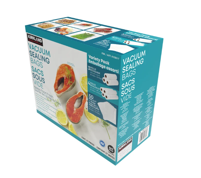 KIRKLAND SIGNATURE Vacuum Sealing Bags 57 Count
