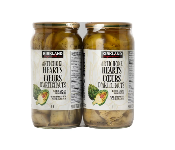 KIRKLAND SIGNATURE Artichoke Hearts in Oil 2x1 L