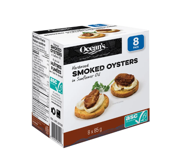 Ocean's Smoked Oysters 8x85 G