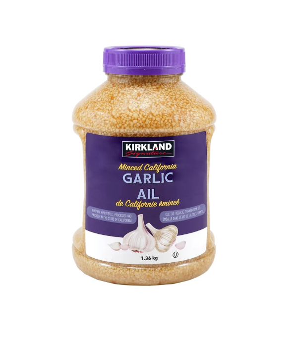 KIRKLAND SIGNATURE Minced California Garlic 1.36 Kg