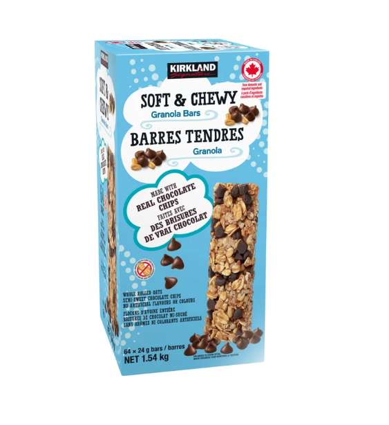 KIRKLAND SIGNATURE Granola Bars: 64 x24 G Bars