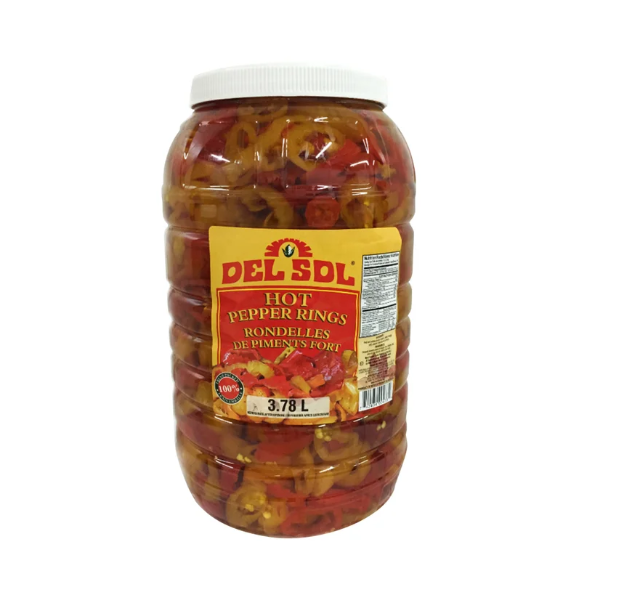 Del Sol Hot Pepper Rings 3.78 L