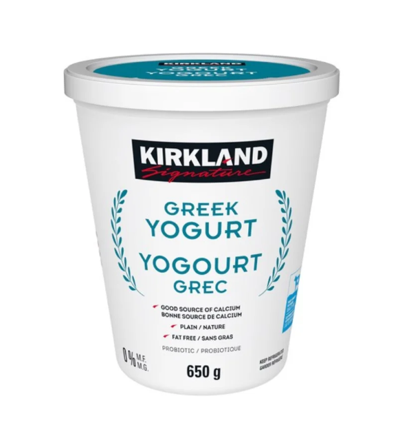 KIRKLAND SIGNATURE Plain Greek Yogurt 3x650 G