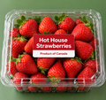 Hot House Strawberries, Product of Canada