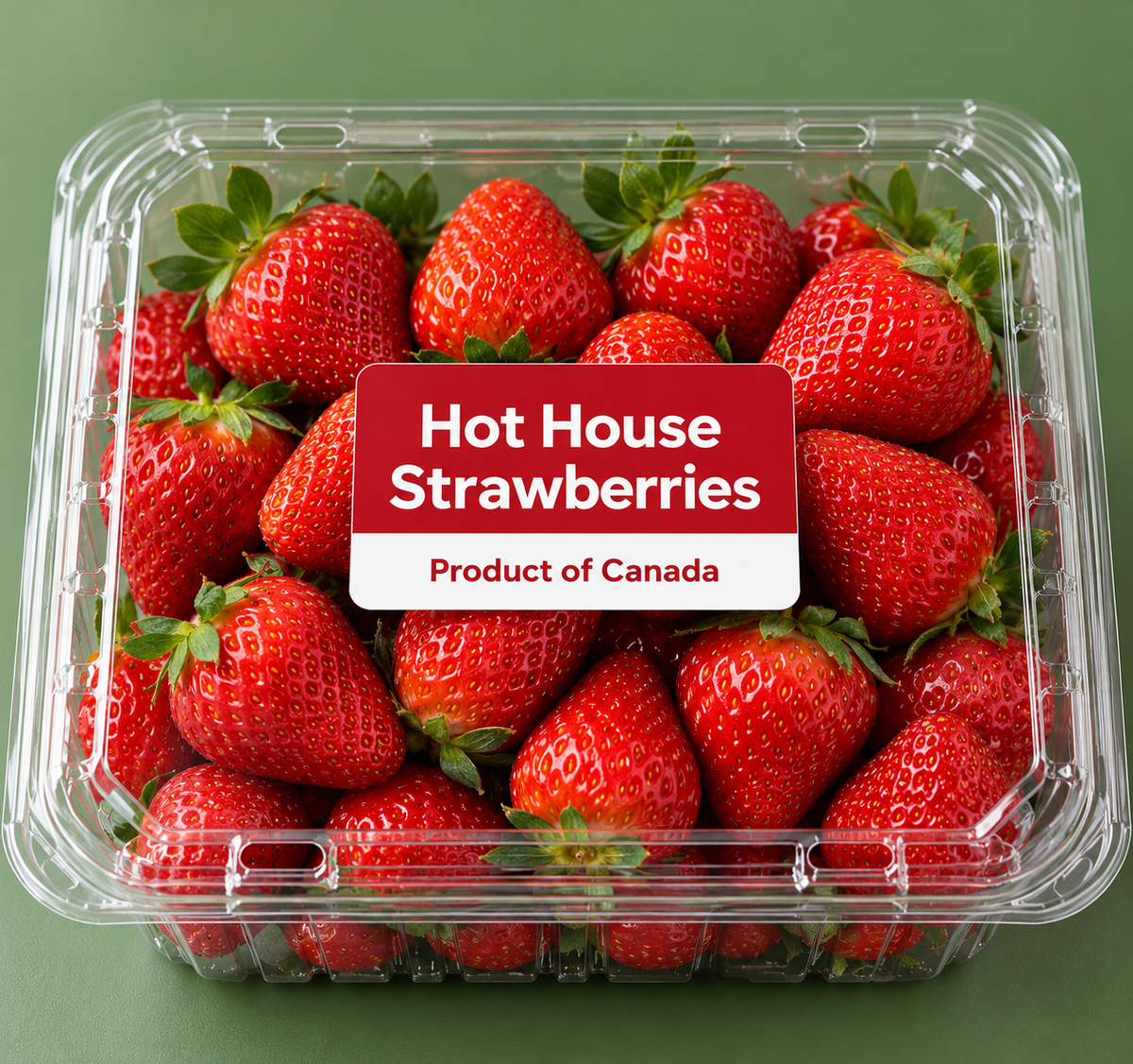 Hot House Strawberries, Product of Canada