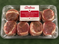 Dalisa Seasoned Inside Round Steak Wrapped in Bacon Beef Tournedos :1.433 Kg
