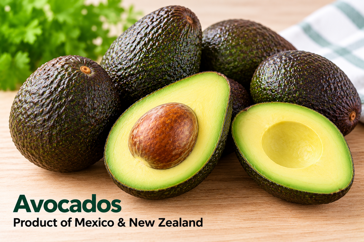 Avocados-Product of Mexico & New Zealand