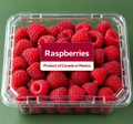 Raspberries , Product of Canada or Mexico 340 g/ 12 oz
