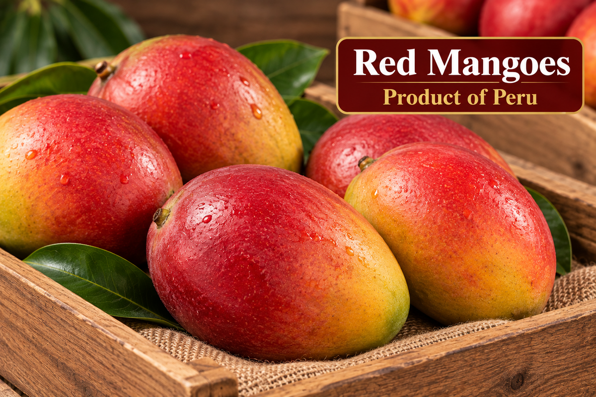 Red Mangoes- Product Of Peru  4 Kg/ 8.8 lb