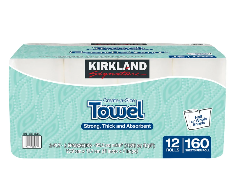 KIRKLAND Paper Towel 2-Ply 12 Rolls