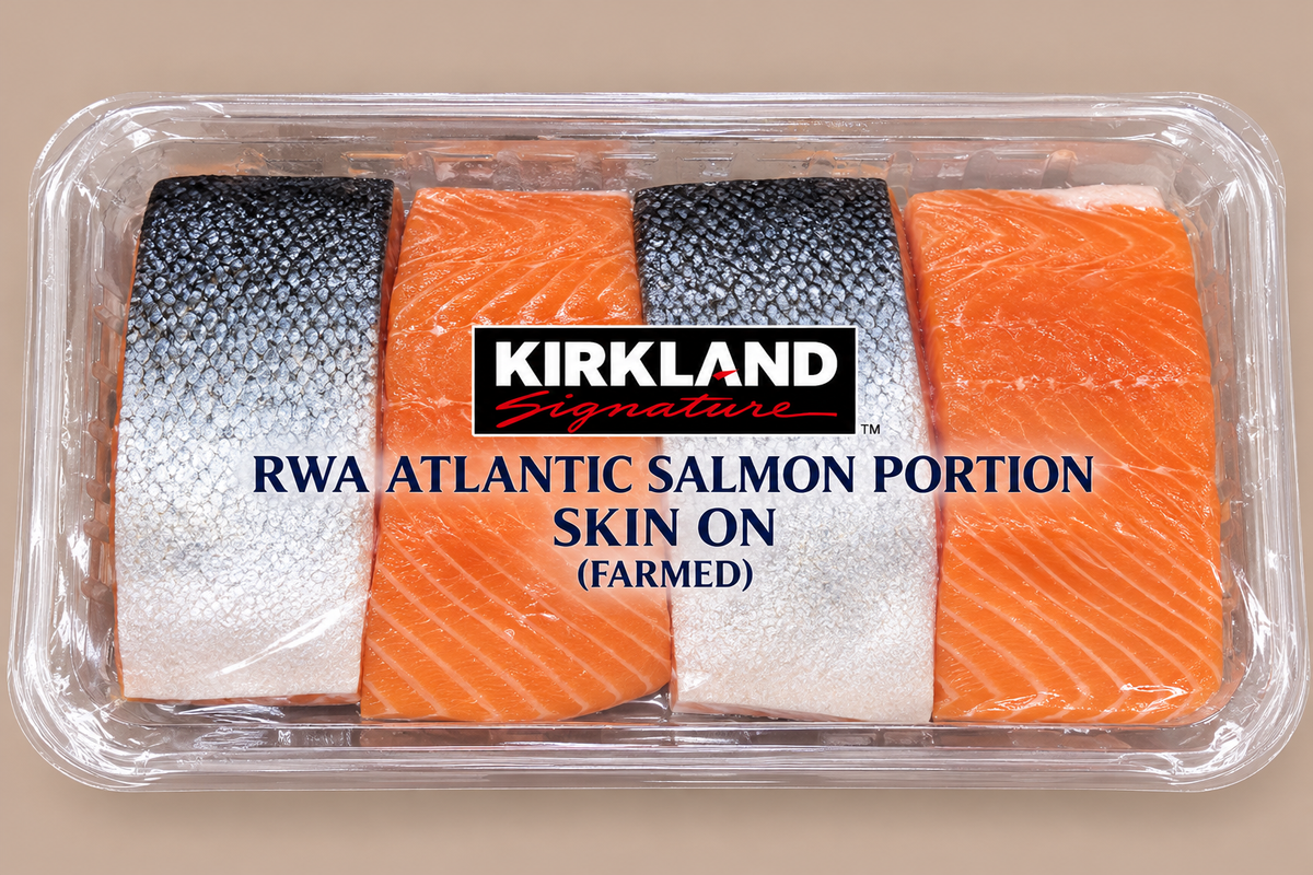 KIRKLAND SIGNATURE RWA Atlantic Salmon Portion Skin On (Farmed)