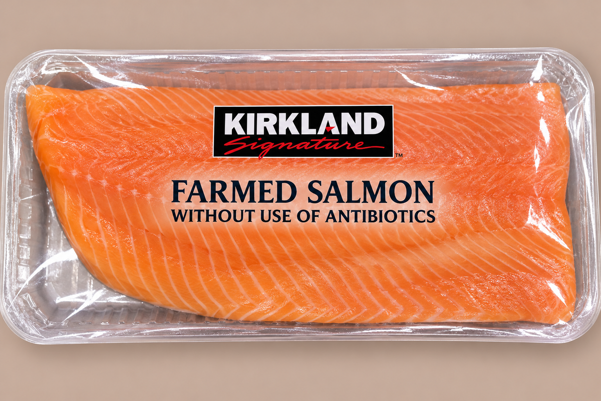 KIRKLAND SIGNATURE Farmed Salmon Without use of Antibiotics