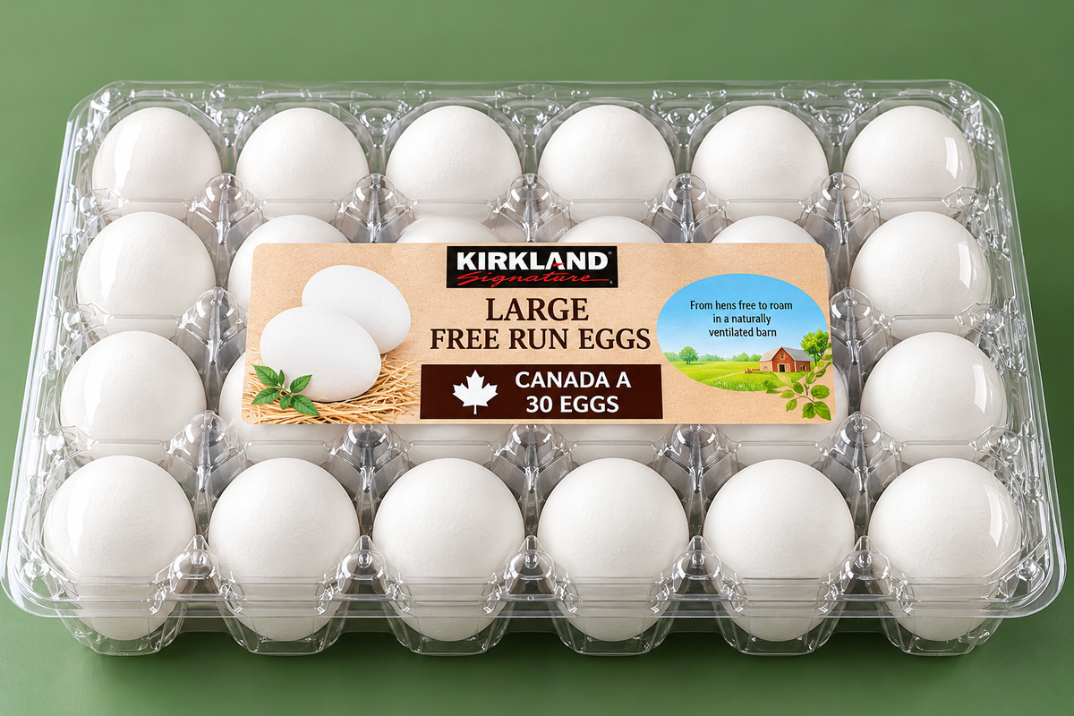 Kirkland Signature Large Free Run Eggs , Pack of 24