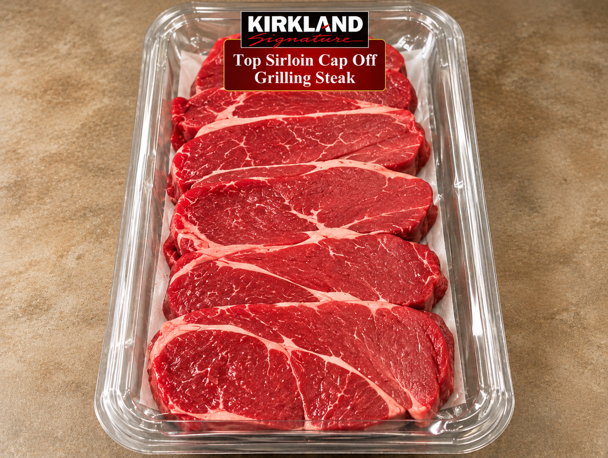 KIRKLAND SIGNATURE Top Sirloin Cap Off Grilling Steak : 1.67 Kg