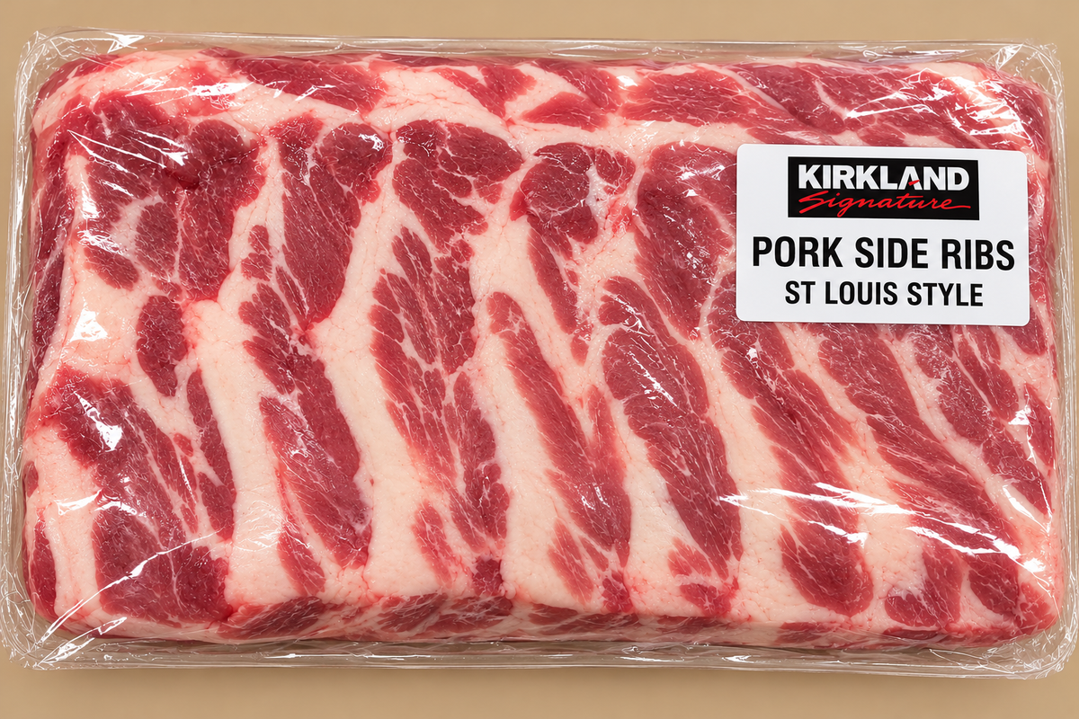 KIRKLAND SIGNATURE  Pork Side Ribs St Louis Style 3.12 Kg