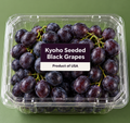 Kyoho Seeded Black Grapes, Product of USA 1.36 Kg/ 3 lb