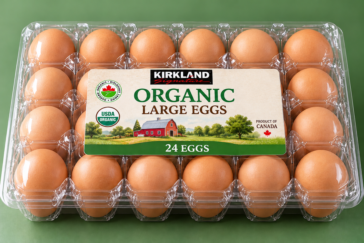 Kirkland Signature Large Organic Eggs- Pack of 24