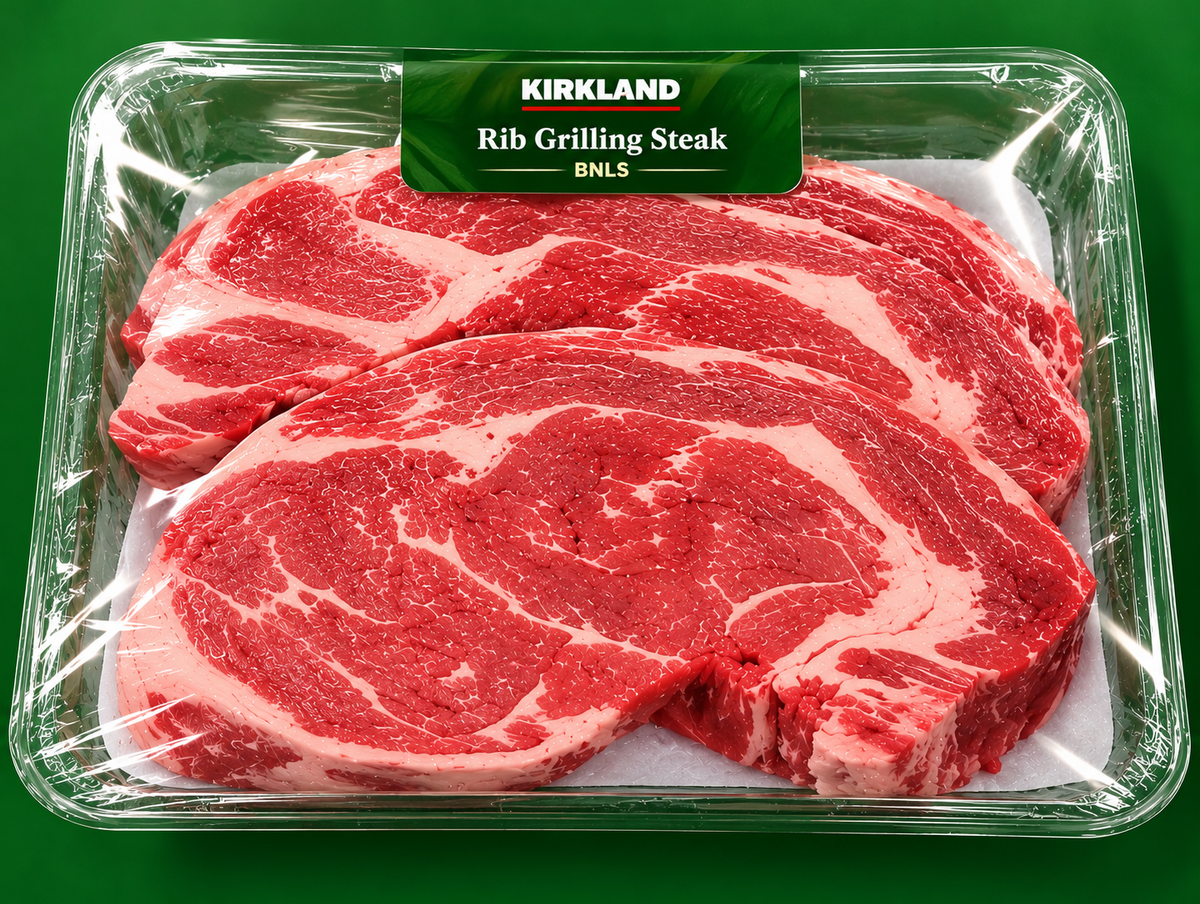 KIRKLAND SIGNATURE Prime Rib Grilling Steak BLNS : 1.508 Kg
