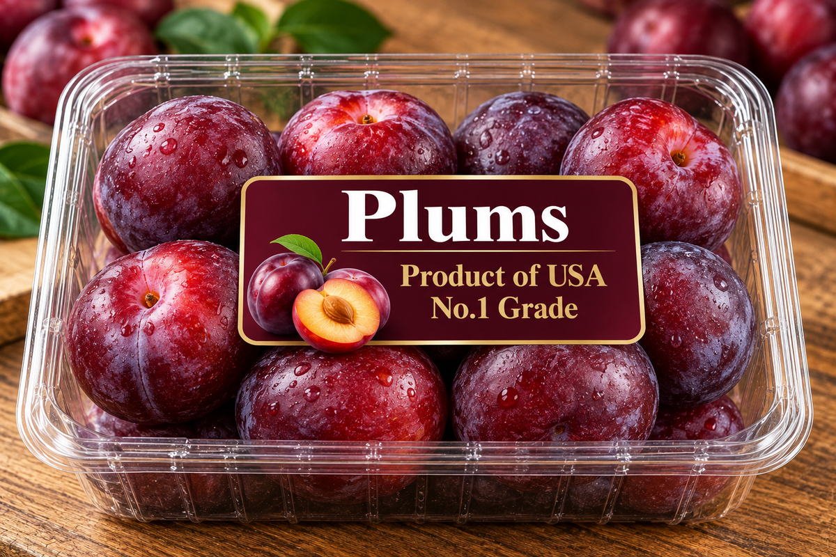 Plums Product of USA , No.1 Grade 1.81 Kg/ 4 lb