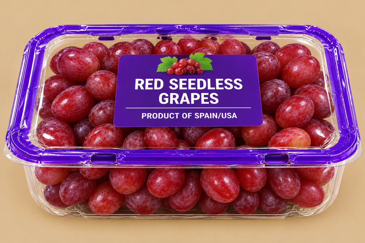 Red Seedless Grapes Product of Spain/USA 1.36 Kg/ 3 lb