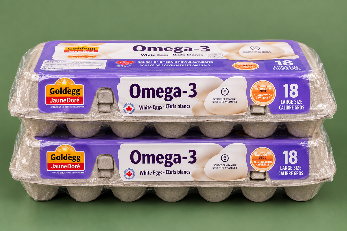 Goldegg Omega 3 Large Eggs -2 Packs of 18